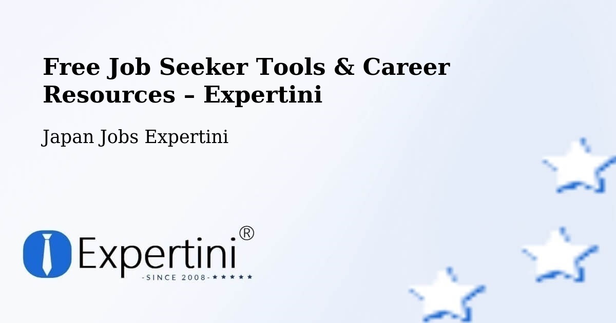 Free Job Seeker Tools & Career Resources – Narita - Narita, Japan Jobs Expertini